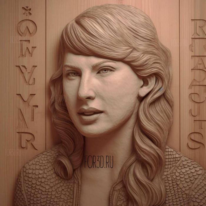 taylor swift 4 stl model for CNC